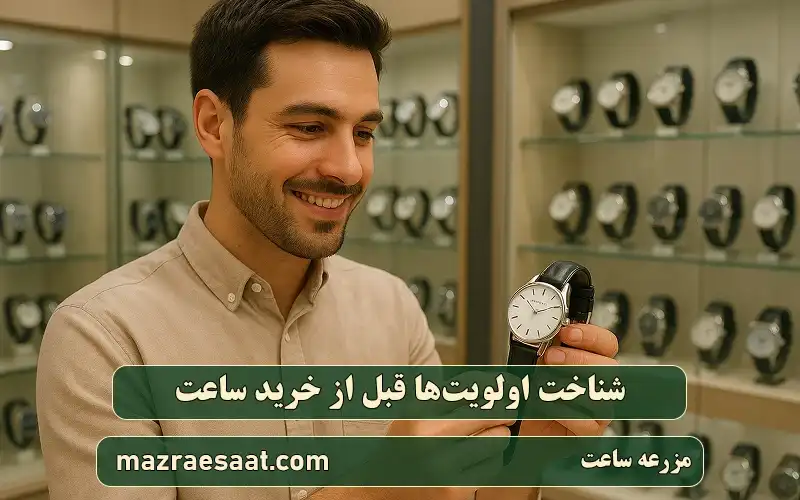 شناخت اولویتها قبل از خرید ساعت