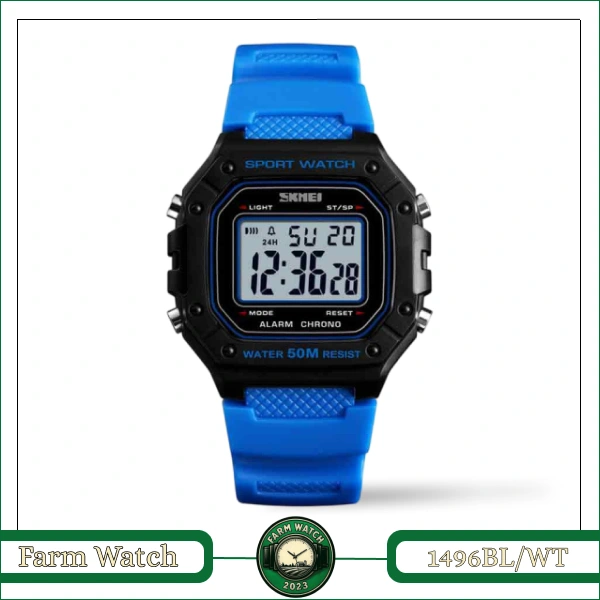 ساعت مچی دیجیتال اسکمی 1496BL/WT