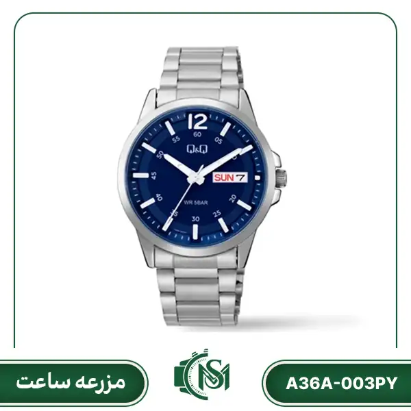 Q&Q men watch A36A-003PY ساعت مچی مردانه کیو اند کیو مدل A36A-003PY