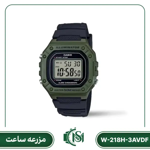 Casio male W-218H-3AVDF ساعت مچی مردانه کاسیو مدل W-218H-3AVDF