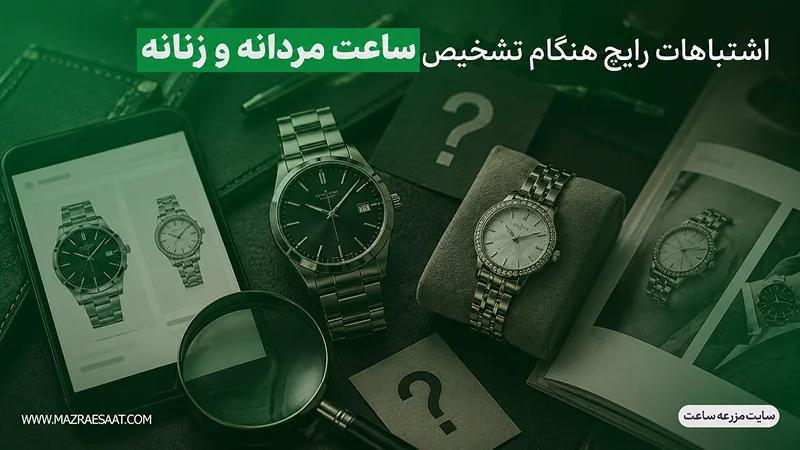 اشتباهات رایج هنگام تشخیص ساعت مردانه و زنانه
