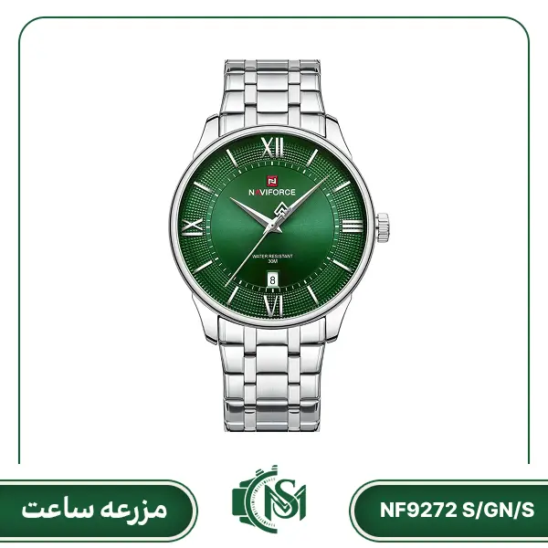 NAVIFORCE men watch model NF9272 S-GN-S ساعت مچی مردانه نیوی فورس مدل NF9272 S/GN/S