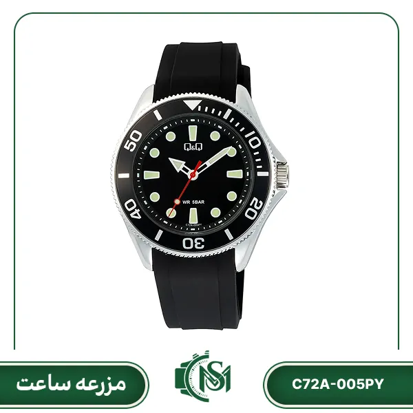 Q&Q men watch model C72A-005PY ساعت مچی مردانه کیو اند کیو مدل C72A-005PY