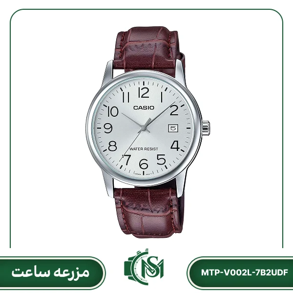 casio men watch model MTP-V002L-7B2UDF ساعت مچی مردانه کاسیو مدل MTP-V002L-7B2UDF