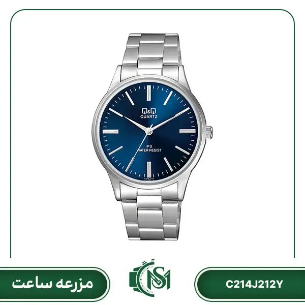 Q&Q men watch model C214J212Y ساعت مچی مردانه کیو اند کیو مدل C214J212Y