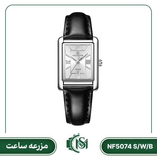 naviforce women watch model NF5074 S-W-B ساعت مچی زنانه نیوی فورس مدل NF5074 S/W/B