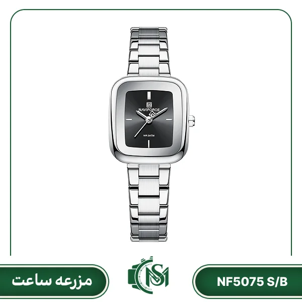 naviforce women watch model NF5075 S-B ساعت مچی زنانه نیوی فورس مدل NF5075 S/B