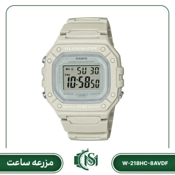 ساعت مچی دیجیتال کاسیو مدل W-218HC-8AVDF