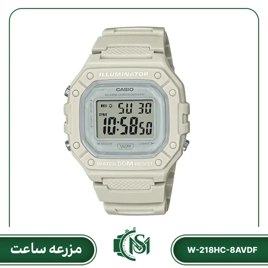 casio men watch model W-218HC-8AVDF ساعت مچی دیجیتال کاسیو مدل W-218HC-8AVDF